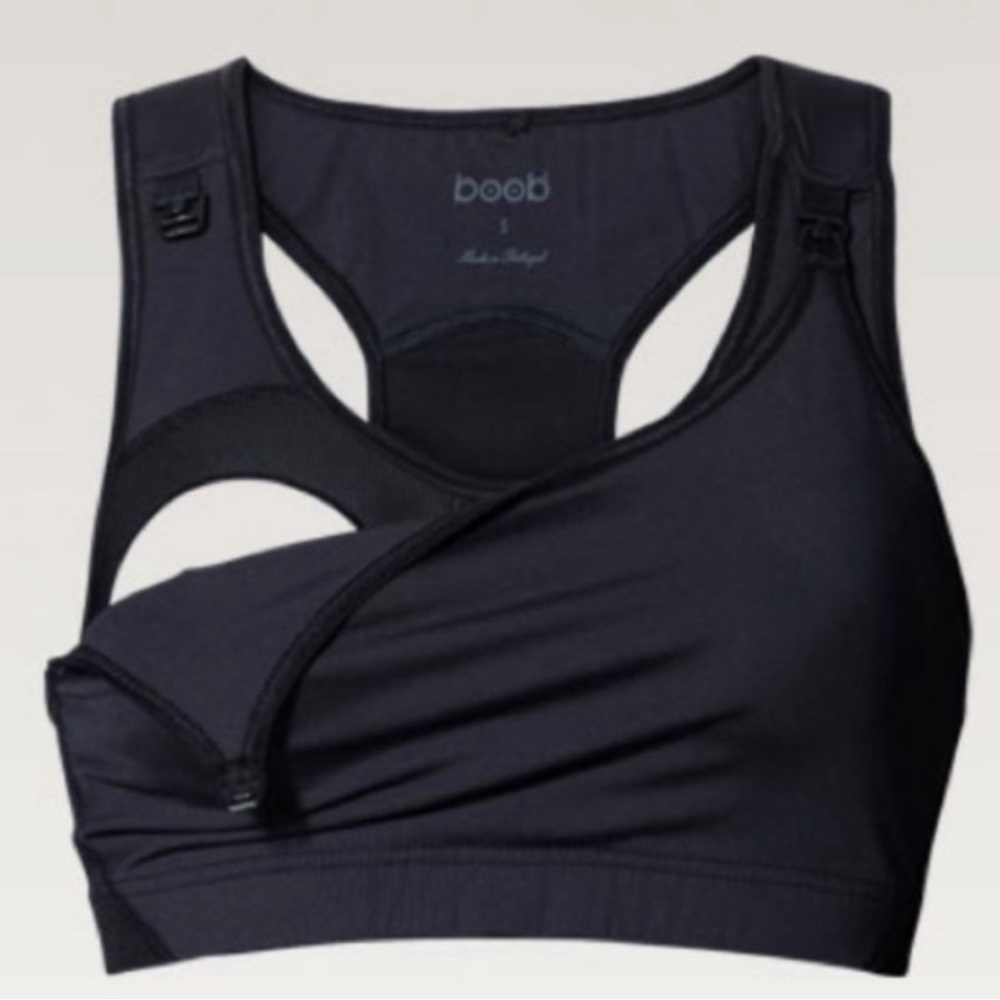 Boob Design Black Nursing/Support Sports Bra - Picture 2 of 7